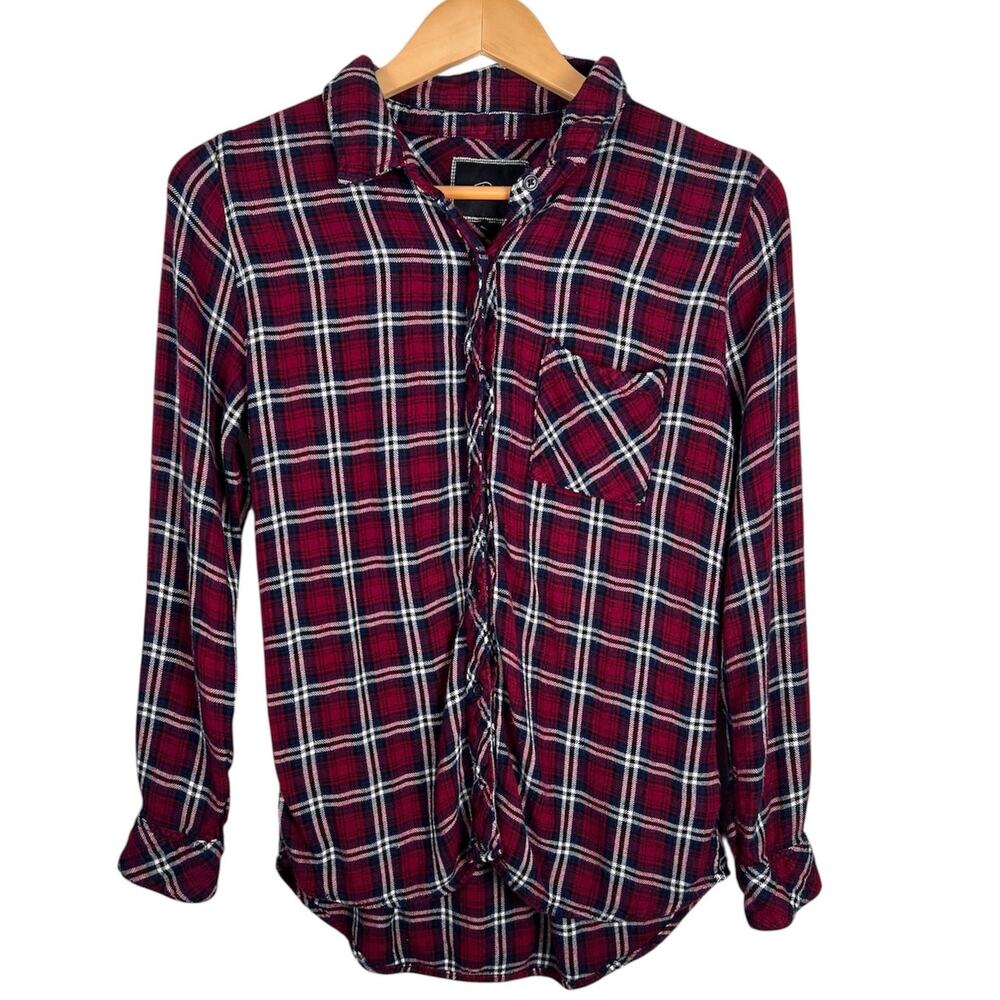 Rails Jackson Red Plaid Flannel Button Down Long Sleeve Top Medium
